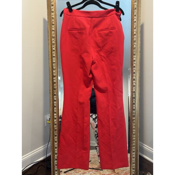 NWT Zara Flared Leg Red Trousers, M - Picture 2 of 10
